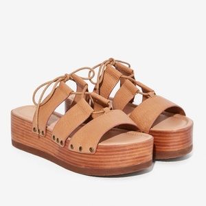 Coconuts by Matisse leather platform sandals 9